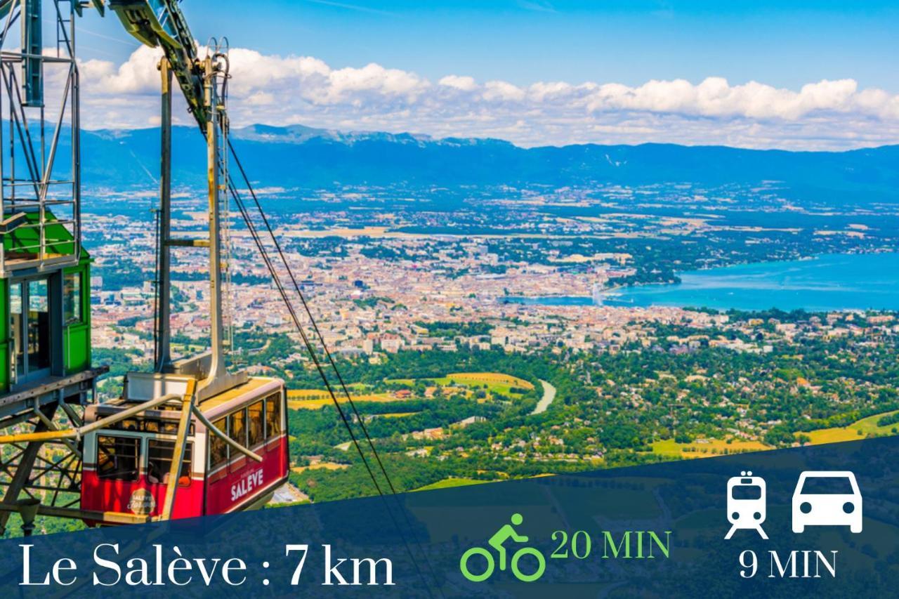 Homey Lotus Centre / Proche Gare Avec Acces A Geneve Annemasse Ngoại thất bức ảnh