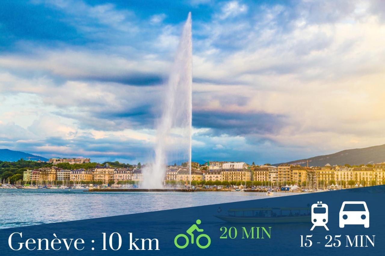 Homey Lotus Centre / Proche Gare Avec Acces A Geneve Annemasse Ngoại thất bức ảnh